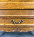Cabinet Vintage French Louis XVI Style Oak Fall Front Carved Sideboard LOT 37796