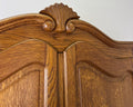 Wardrobe Vintage French Louis XVI Style Oak Two Door Carved Armoire LOT 6493