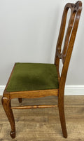 Dining Chairs Vintage French Louis Style Oak Set of 4 Upholstered Seats LOT 63478