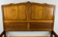 Bed Vintage French Louis XVI Oak Double Bed Frame Carved Headboard LOT 29672