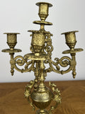 Pair of Candelabras Vintage French Style 5 Arm Ornate Candle Holders LOT 606011