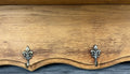 Coat Rack Antique French Oak Wall Mounted 5 Hook Plate Rack Hanger LOT 31775