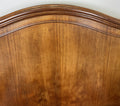 Bed Antique French Style Double Bed Frame Walnut Carved Headboard LOT 64078