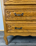 Chest of Drawers Vintage French Louis XIV Style 3 Drawer Carved Cabinet LOT 27592