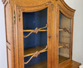 Bookcase Vintage French Louis XIV Style Oak Display Cabinet Sideboard LOT 48904