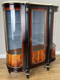 Cabinet Vintage French Style Empire Display Cabinet Marble Top Glass LOT 49771