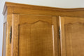 Wardrobe Vintage French Louis XVI Style Oak Four Door Carved Armoire LOT 6501