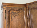 Wardrobe Vintage French Louis XVI Style Oak Four Door Carved Armoire LOT 61133