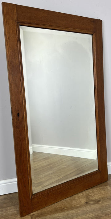 Mirror Antique French Style Wall Mirror Oak Carved Decorative Frame LOT 61970