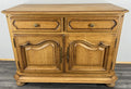Cabinet Vintage French Oak 2 Door Carved Sideboard with Drawers LOT 43992