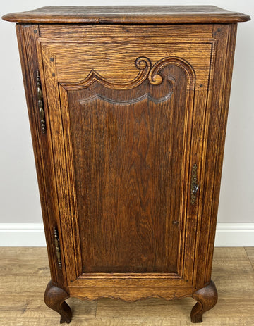 Cabinet Antique French Style Oak Sideboard with Carved Cupboard LOT 62550
