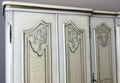 Wardrobe Vintage French Shabby Chic Five Door Carved Armoire Cabinet LOT 61213