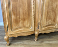 Wardrobe Vintage French Louis XVI Style Oak Four Door Carved Armoire LOT 63848