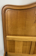 Bed Vintage French Louis XVI Double Bed Frame Oak Carved Headboard LOT 460710