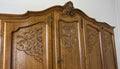 Wardrobe Vintage French Louis XVI Style Five Door Oak Carved Armoire LOT 64574