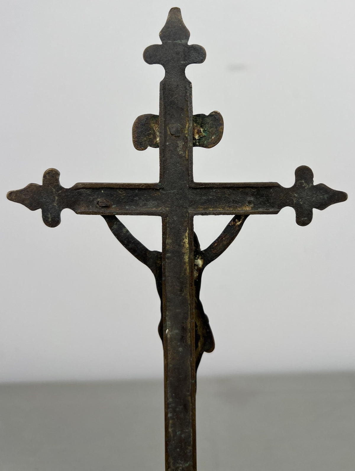 Crucifix Vintage French Style Religious Cross Standing Ornament LOT 64429