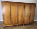Wardrobe Vintage French Louis XVI Style Five Door Carved Armoire LOT 60091