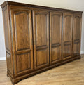 Wardrobe Vintage French Style Five Door Carved Armoire Cabinet LOT 61300
