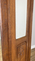 Wardrobe Antique French Oak Two Door Mirrored Carved Armoire Cabinet LOT 609722