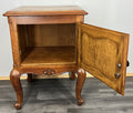 Pair of Bedside Tables Vintage French Louis Oak  Nightstands Cabinets LOT 44417