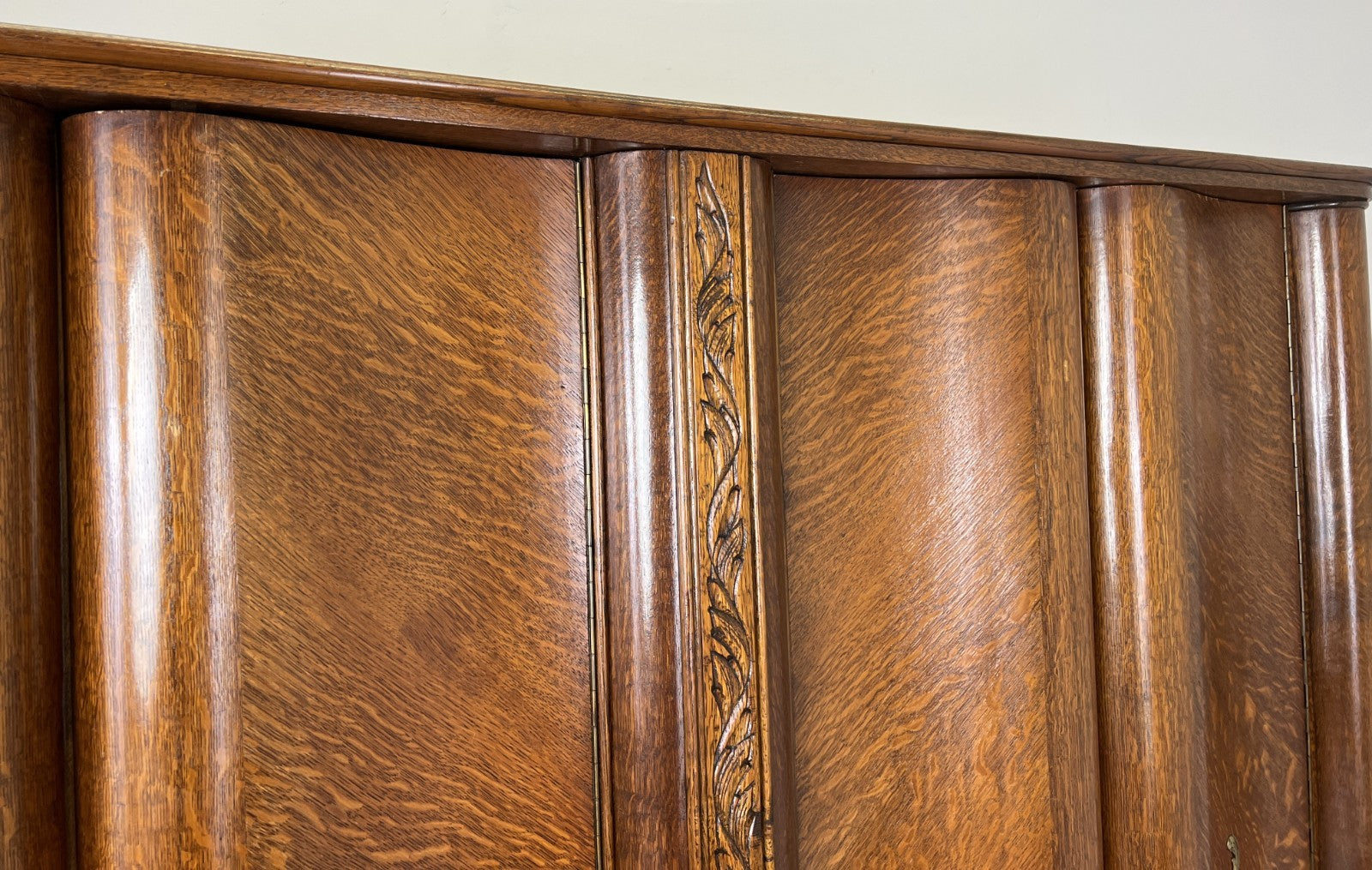 Wardrobe Vintage French Style Four Door Carved Armoire Cabinet LOT 61466