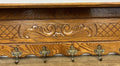 Coat Rack Vintage French Oak Wall Mounted 6 Hooks Carved Rack Hanger LOT 62097