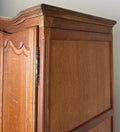Wardrobe Vintage French Louis XVI Style Oak Five Door Carved Armoire LOT 639710