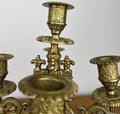 Pair of Candelabras Vintage French Style 5 Arm Ornate Candle Holders LOT 606014