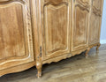 Wardrobe Vintage French Louis XVI Style Oak Four Door Carved Armoire LOT 63849