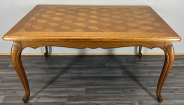 Dining Table Vintage French Louis XVI Carved Oak Extendable Table LOT 45830