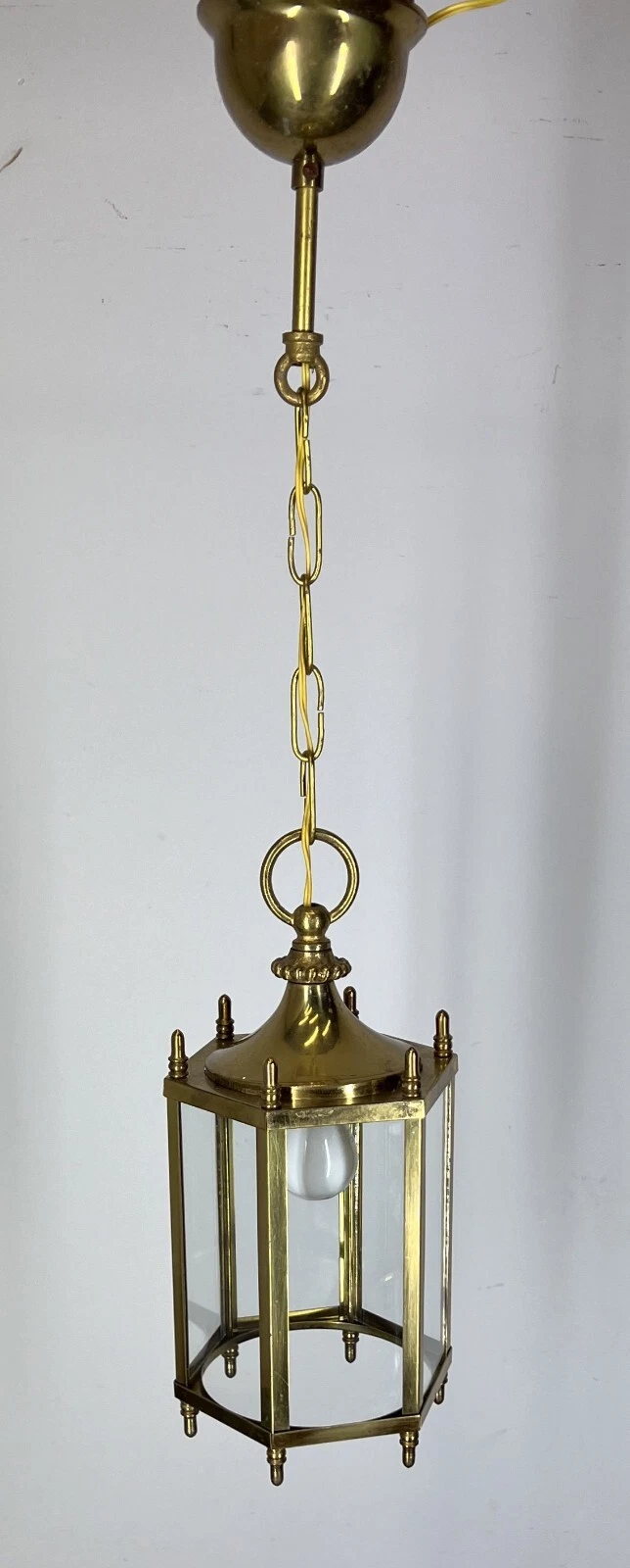 Ceiling Lamp Vintage Style Brass Pendant Chandelier Lantern Light LOT 52540