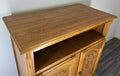 Cabinet Vintage French Louis XIV Style Oak Sideboard Carved Cabinet LOT 16467