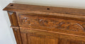 Bed Antique French Style Oak Double Bed Frame Carved Headboard LOT 473910