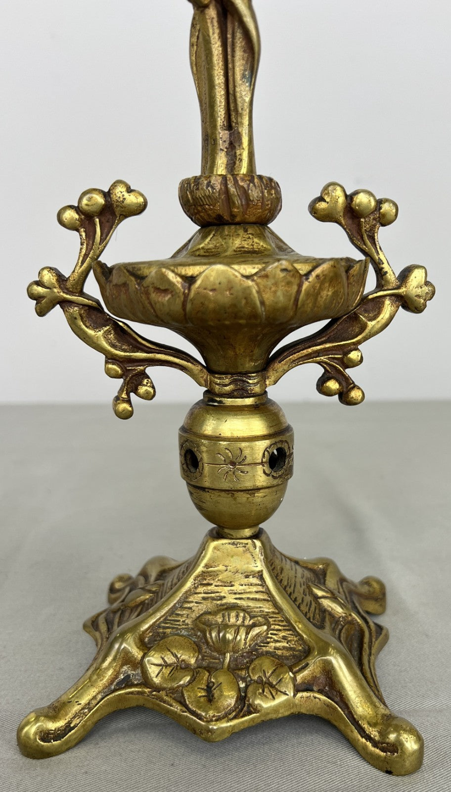 Pair of Candelabras Vintage French Style Ornate 5 Arm Candle Holders LOT 6475