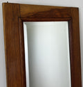 Mirror Antique French Style Wall Mirror Oak Carved Decorative Frame LOT 61961