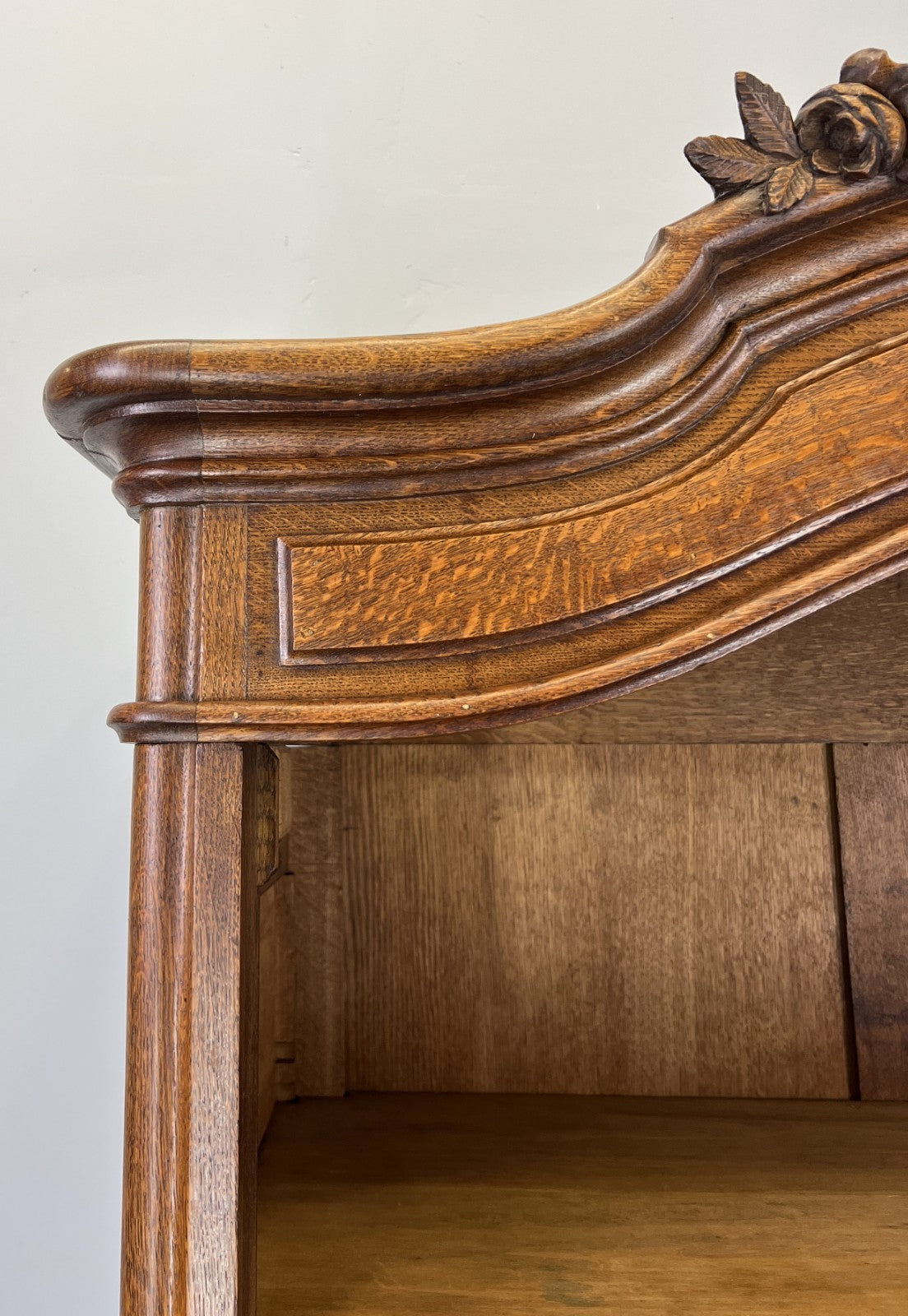 Bookcase Antique French Style Display Oak Carved Cabinet Sideboard LOT 47915