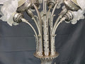 Floor Lamp Vintage French Style Standing Lamp Metal Floral Design LOT 481815
