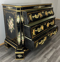 Cabinet Vintage French Style Painted Floral 3 Drawer Chest Sideboard LOT 439721