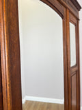 Wardrobe Antique French Oak Two Door Mirrored Carved Armoire Cabinet LOT 61446