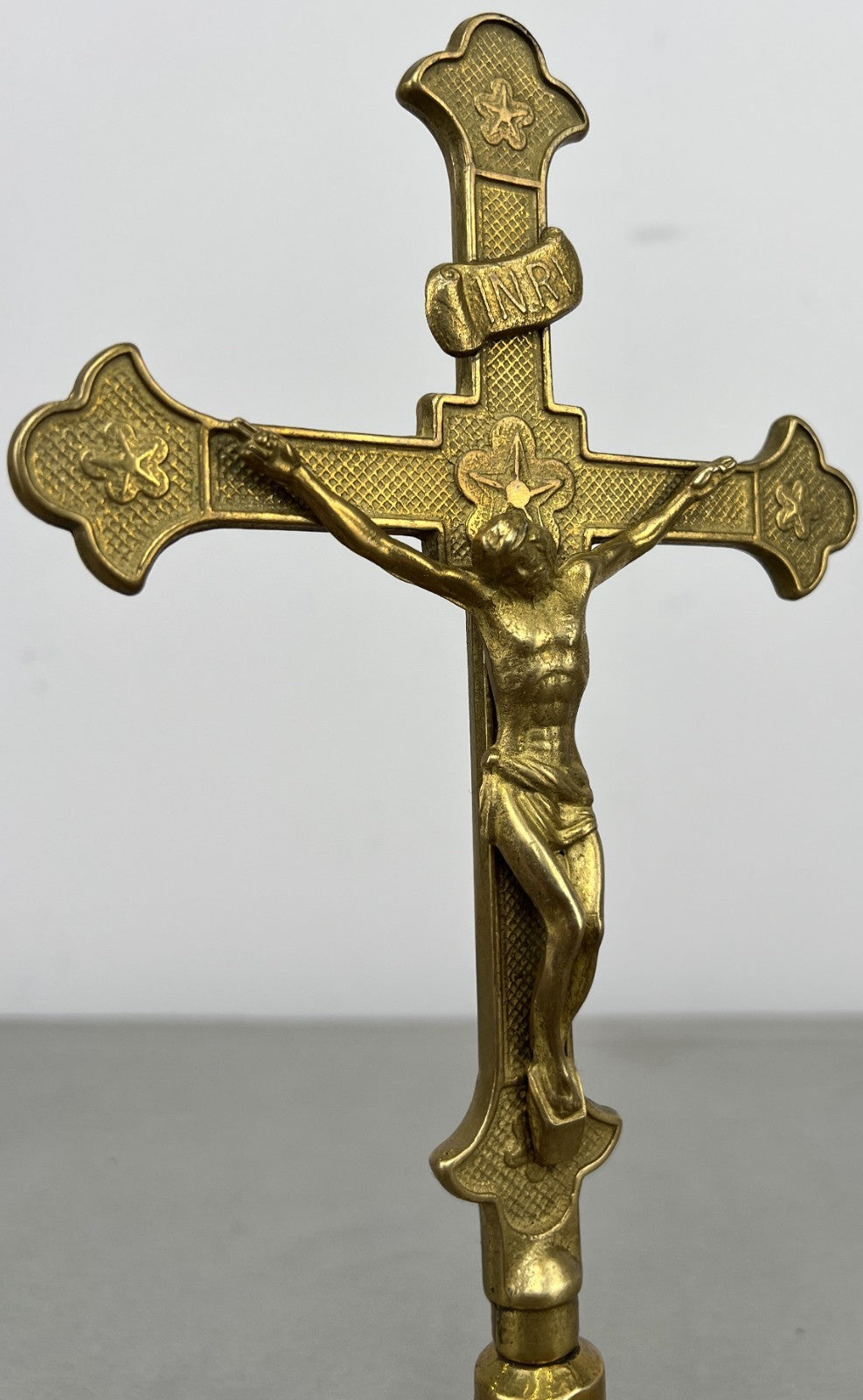 Crucifix Vintage French Style Jesus Christ Standing Religious Cross LOT 64275