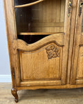 Bookcase Vintage French Louis XVI Oak Display Cabinet Carved Sideboard LOT 63465