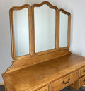 Vintage Dressing Table with Mirror French Oak Louis Vanity Table Makeup LOT 45642