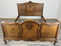 Bed Vintage French Louis XVI Double Bed Frame Oak Carved Headboard LOT 46000