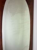 Mirror Antique French Oak Mirror Oval Glass Panel Decorative Frame LOT 31207