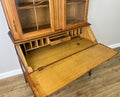 Cabinet Vintage French Louis XVI Oak Bureau Bookcase Display Cabinet LOT 634315