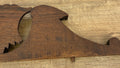 Pediment Antique French Style Oak Hand Carved Decorative Crest LOT 61726