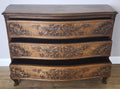 Chest of Drawers Vintage French Louis XVI Oak Carved 3 Drawer Cabinet LOT 601010