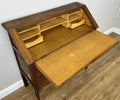 Secretaire Writing Desk Vintage French Louis Oak Rare Bureaux Cabinet LOT 631812