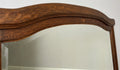 Mirror Antique French Style Oak Wall Mirror Carved Decorative Frame LOT 61415