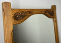 Vintage French Style Carved Oak Wall Mirror Ornate Wall Frame LOT 45405